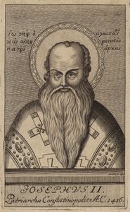 Joseph II, patriarcha Konstantinopole (rytina) od European School