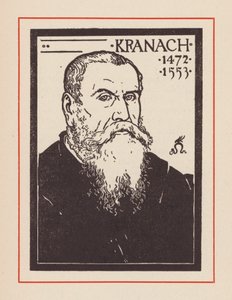 Lucas Cranach starší, německý renesanční umělec (litografie) od European School