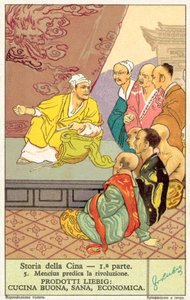 Mencius káže revoluci (chromolitho) od European School