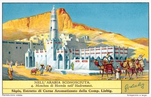 Mešita Horeda v Hadhramaut (chromolitho) od European School