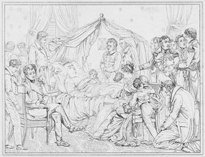 Napoleon: Mort, Death (rytina) od European School