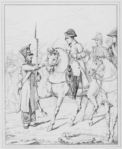 Napoleon: Sire ma mere est vieille et infirme, Sire moje matka je stará a neduživá žena (rytina) od European School