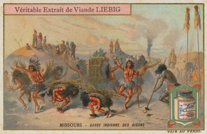 Indiánský tanec bizonů v Missouri od European School