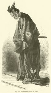 Důstojník v soudních šatech (rytina) od European School