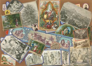 Stránka ze Sammelsuria, svazek III (tištěný materiál) od European School