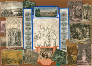 Stránka ze Sammelsurium, svazek IV (tištěný materiál) od European School