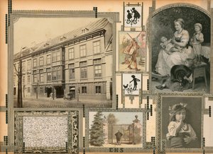 Stránka ze Sammelsurium, svazek IV (tištěný materiál) od European School