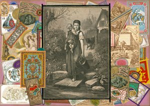 Stránka z knihy Sammelsurium, svazek IV (tištěný materiál) od European School