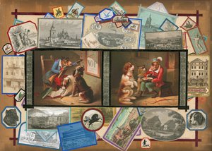 Stránka z knihy Sammelsurium, svazek IV (tištěný materiál) od European School