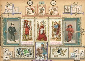 Stránka ze Sammelsurium, svazek IX (tištěný materiál) od European School