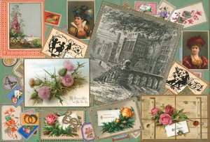 Stránka ze Sammelsurium, svazek IX (tištěný materiál) od European School