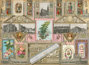 Stránka ze Sammelsurium, svazek VI (tištěný materiál) od European School