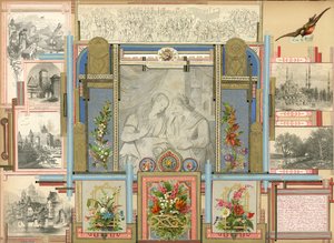 Stránka ze Sammelsurium, svazek VI (tištěný materiál) od European School