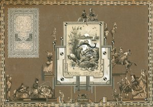 Stránka ze Sammelsurium, svazek XI (tištěný materiál) od European School