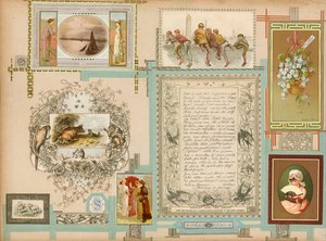 Stránka ze Sammelsurium, svazek XI (tištěný materiál) od European School
