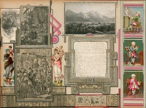 Stránka ze Sammelsurium, svazek XI (tištěný materiál) od European School