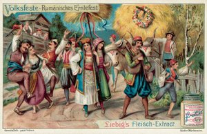 Oslavy letnic v Rumunsku (chromolitho) od European School