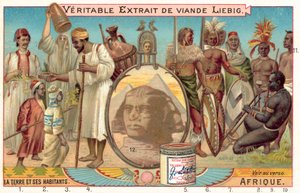 Národy Afriky (chromolitho) od European School