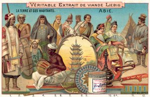 Národy Asie (chromolitho) od European School
