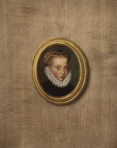 Portrét mladé princezny (barevná litografie) od European School