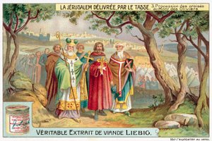 Procesí křížů na Olivové hoře (chromolitho) od European School