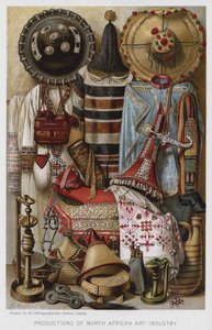 Produkce severoafrického uměleckého průmyslu (chromolitho) od European School