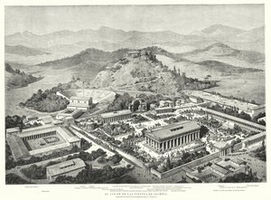 Rekonstrukce starověké Olympie, Řecko (litho) od European School