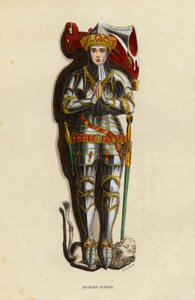 Richard Vernon (barevná rytina) od European School