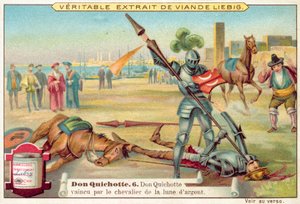 Scéna z Dona Quijota (chromolitho) od European School