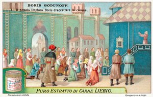 Scéna z opery Modesta Musorgského Boris Godunov (chromolitho) od European School