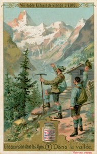 Scéna z výletu v Alpách: v údolí (chromolit) od European School
