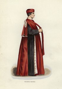 Senateur Venitien (barevná rytina) od European School