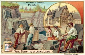 břidlice (chromolitho) od European School
