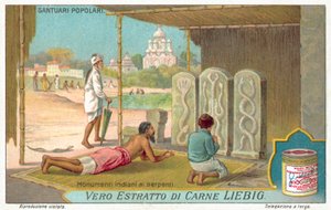 Hadí památky v Indii (chromolitho) od European School
