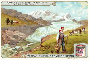 Zdroj Rhone (chromolitho) od European School