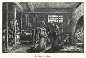 St Louis ve vězení (rytina) od European School