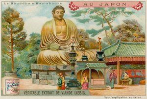 Socha Buddhy v Kamakura od European School