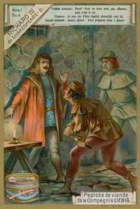 Clarencen herttua ja hänen salamurhaajat, näytös I, kohtaus IV William Shakespearen (chromolitho) "Richard III:sta" od European School
