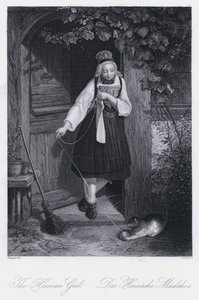 The Hessian Girl (rytina) od European School