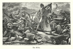 The Melee (rytina) od European School