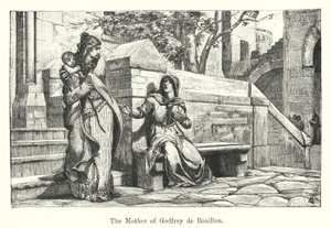 Matka Godfrey de Bouillon (rytina) od European School