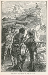 Hrubá pevnost v prérii (rytina) od European School