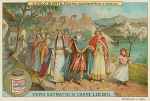 Manželství krále Artuše a královny Guinevere od European School