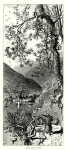Torno, jezero Como (rytina) od European School
