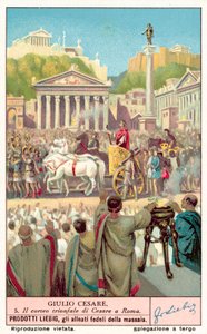 Triumf Julia Caesara (chromolitho) od European School