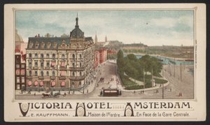 Victoria Hotel, Amsterdam (barevná rytina)
