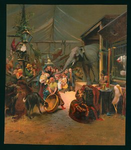 Návštěvníci zvěřince (chromolit) od European School