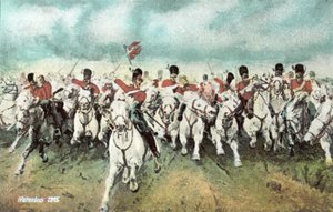 Waterloo 1815, útok skotské jízdy od European School