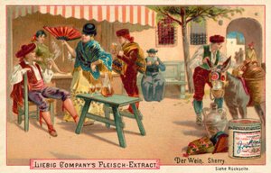 Víno: Sherry (chromolitho) od European School
