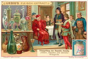 Ochutnávka vín v Benátské republice (chromolitho) od European School